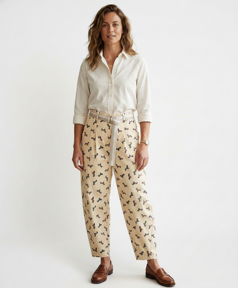 Trousers — light yellow/ /giallo chiaro