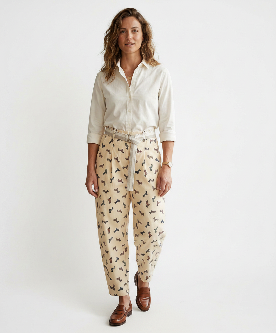 Trousers — light yellow/ /giallo chiaro